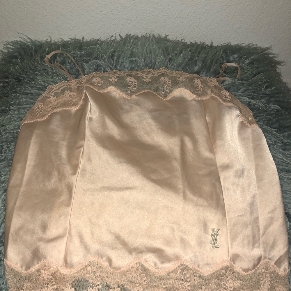 Authentic vintage YSL satin top